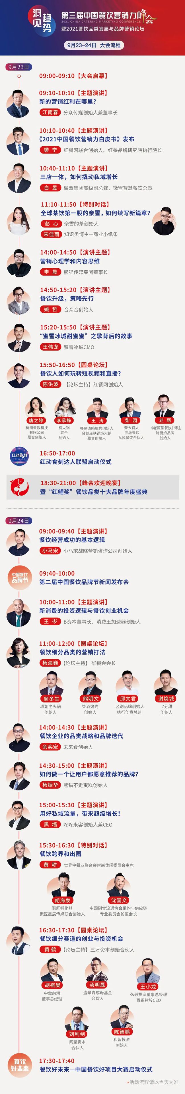 定了！中国餐饮营销力峰会将于9月23-24日在北京举行